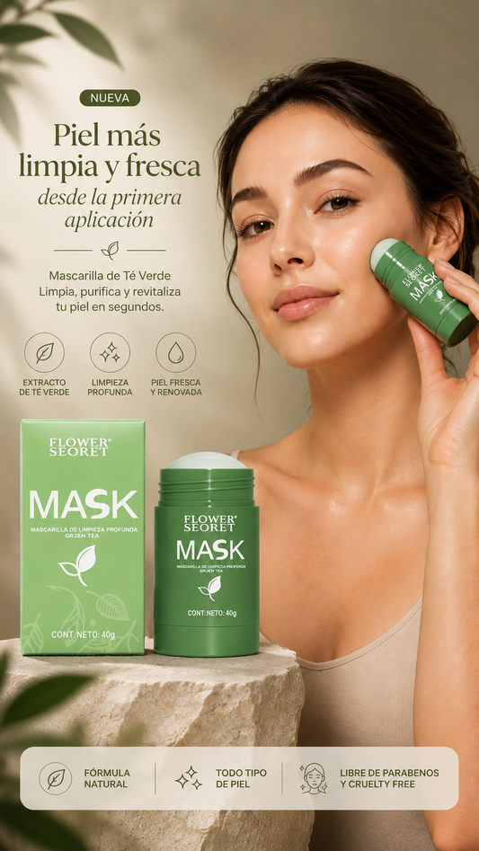 Mascarilla Natural Limpiadora te verde